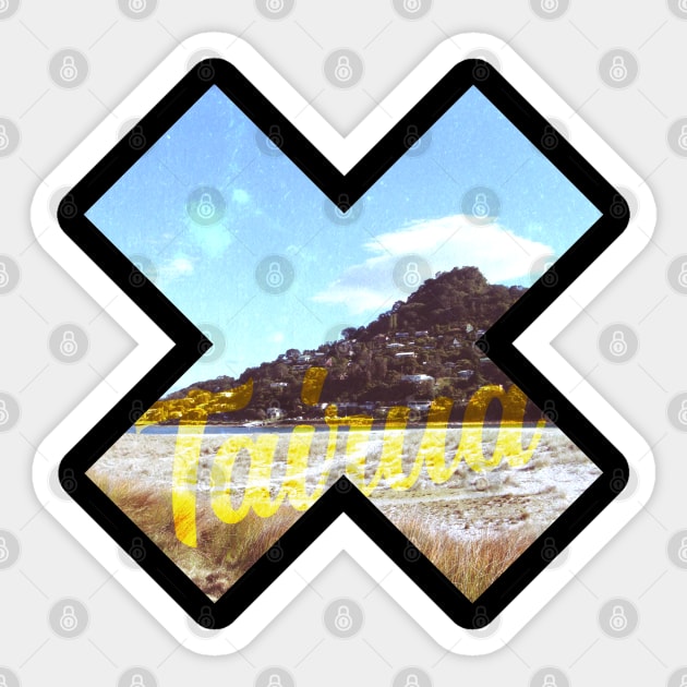 Tairua - X Marks the Spot Sticker by Astroman_Joe